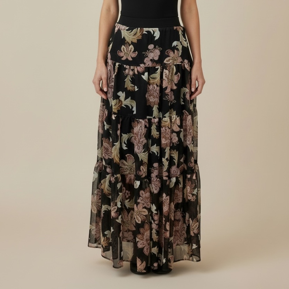 Ralph Lauren Women's Long Floral Flowy Skirt Size 6